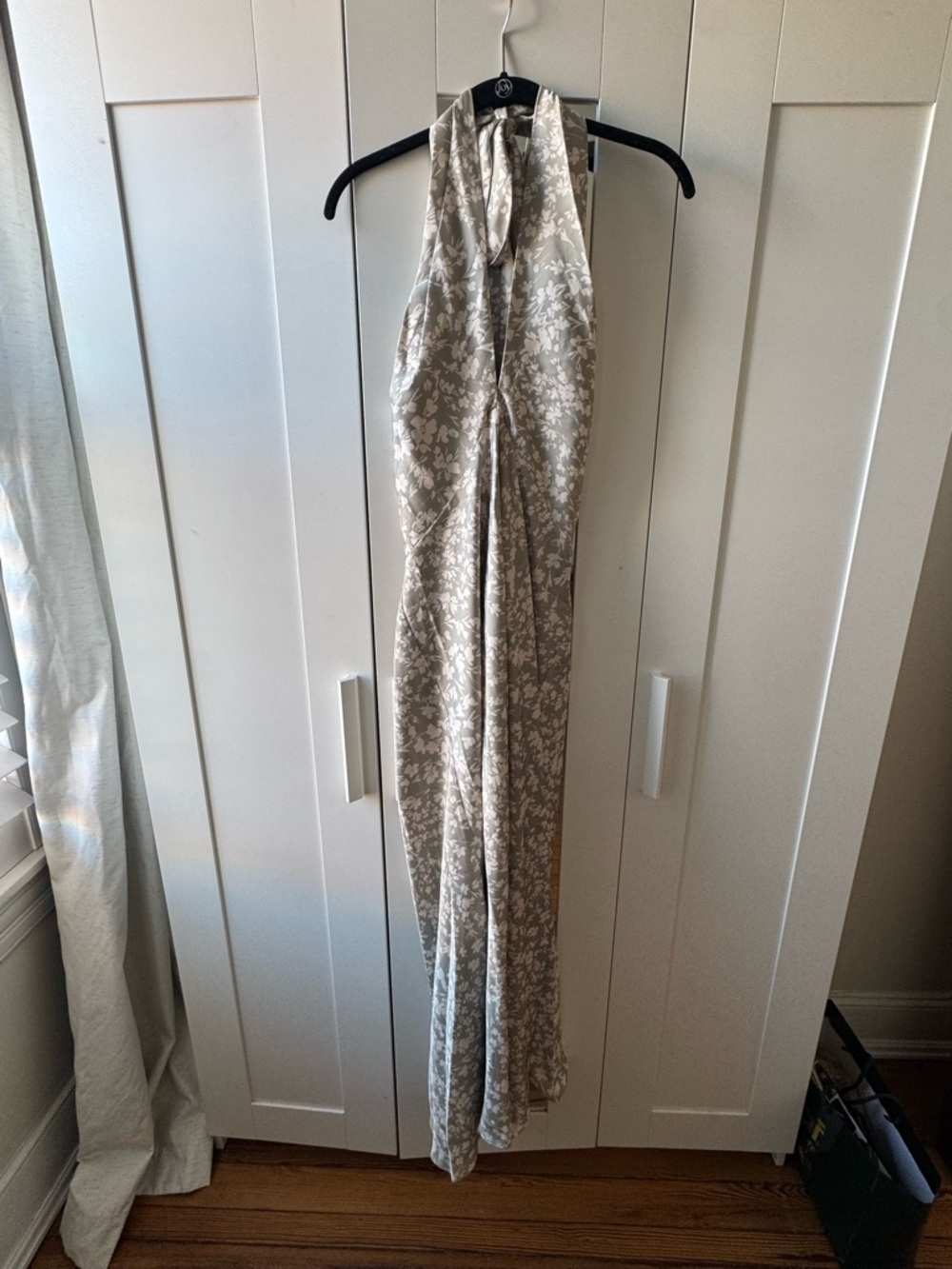 Birdy Grey NWT Monique Dress - Matte Satin Moss Green Dreamy Floral